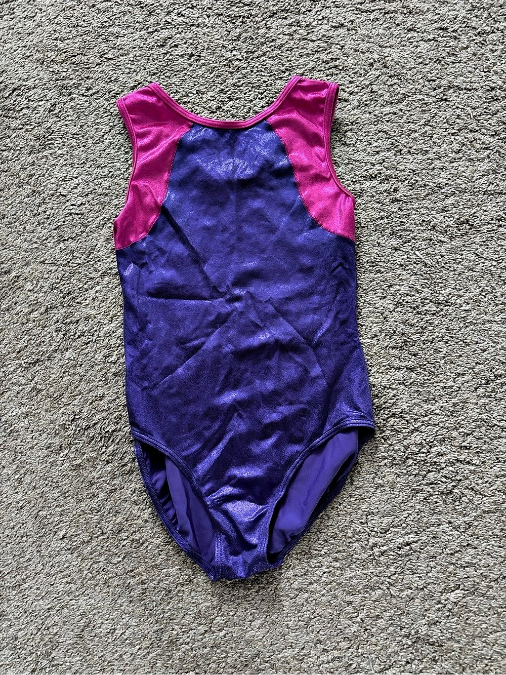 balera Metallic Tank Gymnastics Leotard Purple & Pink Size LC
